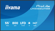 iiyama LH5566UHSB-B1AG Signage Display Digital signage flat panel 139.7 cm (55") LCD Wi-Fi 800 cd/m² 4K Ultra HD Black Built-in processor Android 24/7