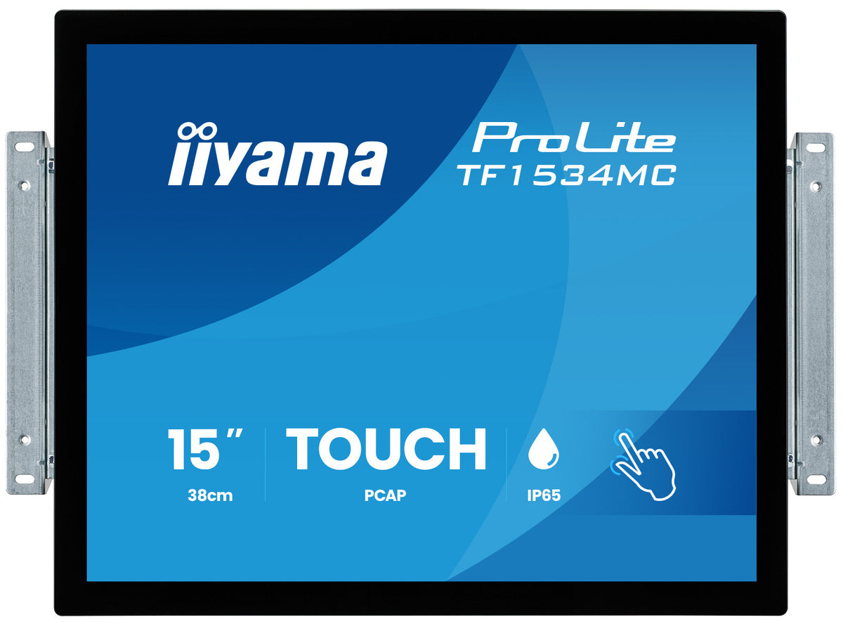 iiyama ProLite TF1534MC-B8X computer monitor 38.1 cm (15") 1024 x 768 pixels XGA LED Touchscreen Black