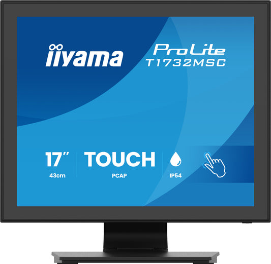 iiyama ProLite T1732MSC-B2S computer monitor 43.2 cm (17") 1280 x 1024 pixels SXGA LED Touchscreen Black