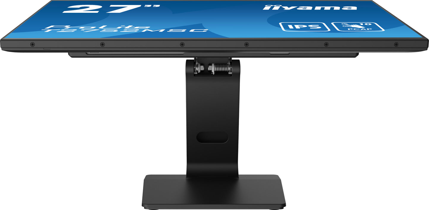iiyama ProLite 27” Optical Bonded PCAP 10pt touchscreen monitor with IPS panel technology, edge-to-edge glass design and anti-fingerprint coating