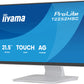 iiyama ProLite T2252MSC-W2AG computer monitor 54.5 cm (21.4") 1920 x 1080 pixels Full HD LCD Touchscreen White