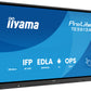 iiyama TE5513A-B3AG Signage Display Interactive flat panel 138.7 cm (54.6") LCD Wi-Fi 500 cd/m² 4K Ultra HD Black Touchscreen Built-in processor Android 24/7