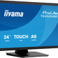 iiyama ProLite T2452MSC-B2AG computer monitor 61 cm (24") 1920 x 1080 pixels Full HD LED Touchscreen Black