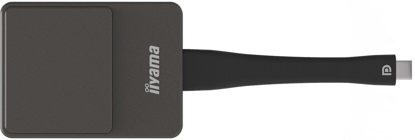 iiyama WP D002C Smart TV dongle USB 4K Ultra HD Black, Silver
