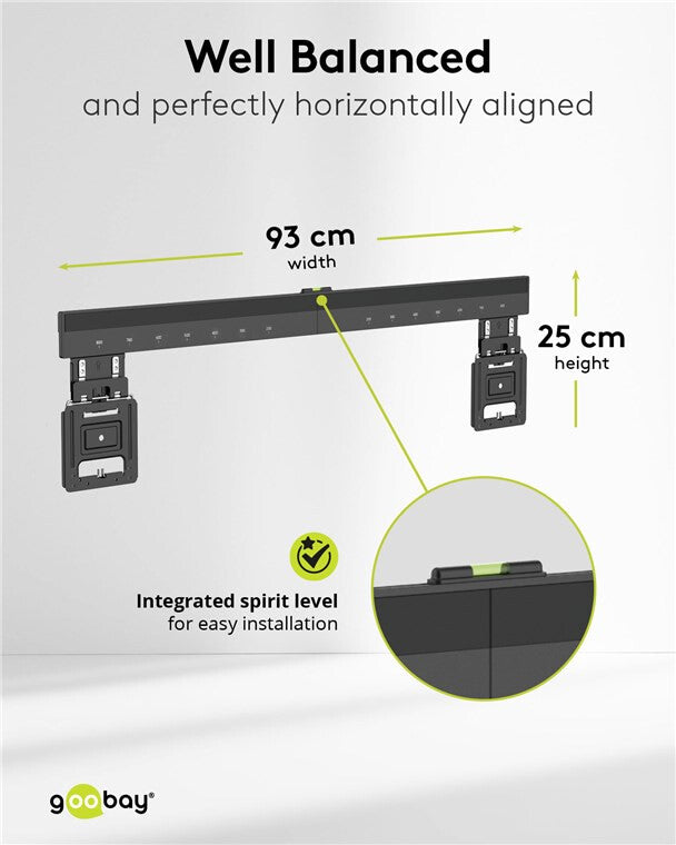 Goobay 70822 TV mount/stand 2.54 m (100") Black