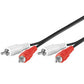 Goobay AVK 128-1500 15.0m audio cable 15 m 2 x RCA Black