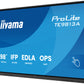 iiyama TE9813A-B1AG Signage Display Interactive flat panel 2.48 m (97.5") Wi-Fi 450 cd/m² 4K Ultra HD Black Touchscreen Built-in processor Android 18/7