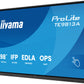 iiyama TE9813A-B2AG Signage Display Kiosk design 2.48 m (97.5") Wi-Fi 500 cd/m² 4K Ultra HD Black Touchscreen Built-in processor Android 24/7