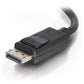 C2G 10ft (3m) DisplayPortTM Cable with Latches 4K 60Hz UHD M/M - Black
