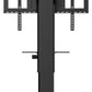 iiyama Single column electric floor lift on wheels with easy mount brackets and laptop shelf