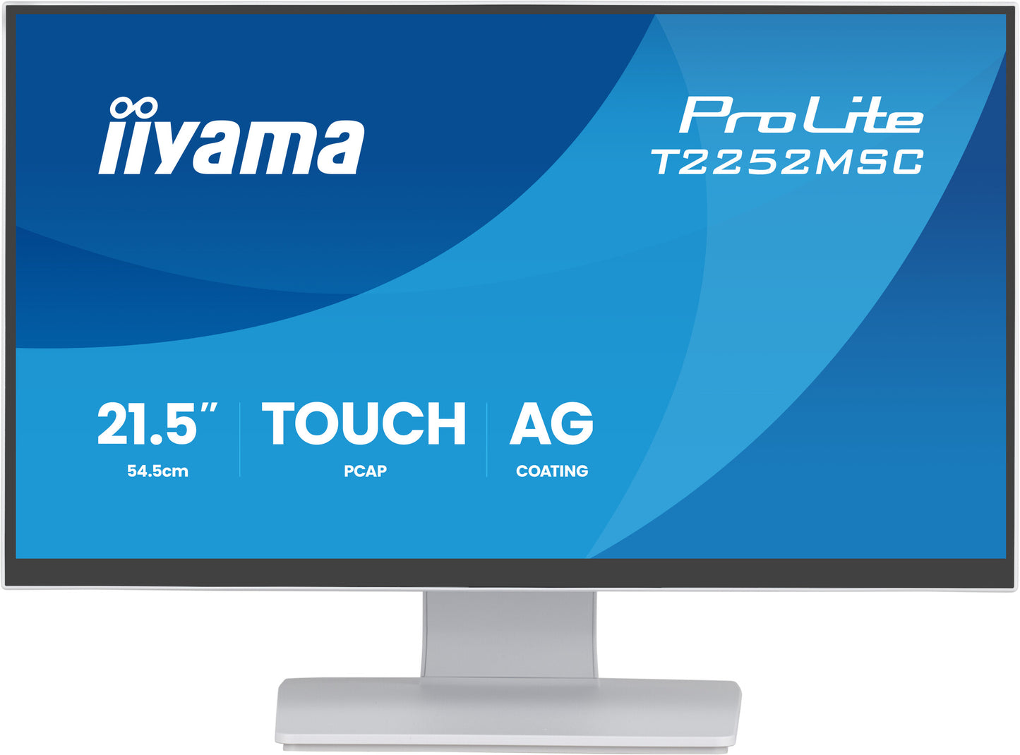 iiyama ProLite T2252MSC-W2AG computer monitor 54.5 cm (21.4") 1920 x 1080 pixels Full HD LCD Touchscreen White