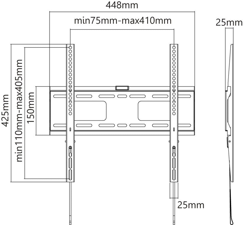 TV wall mount Pro FIXED (M)