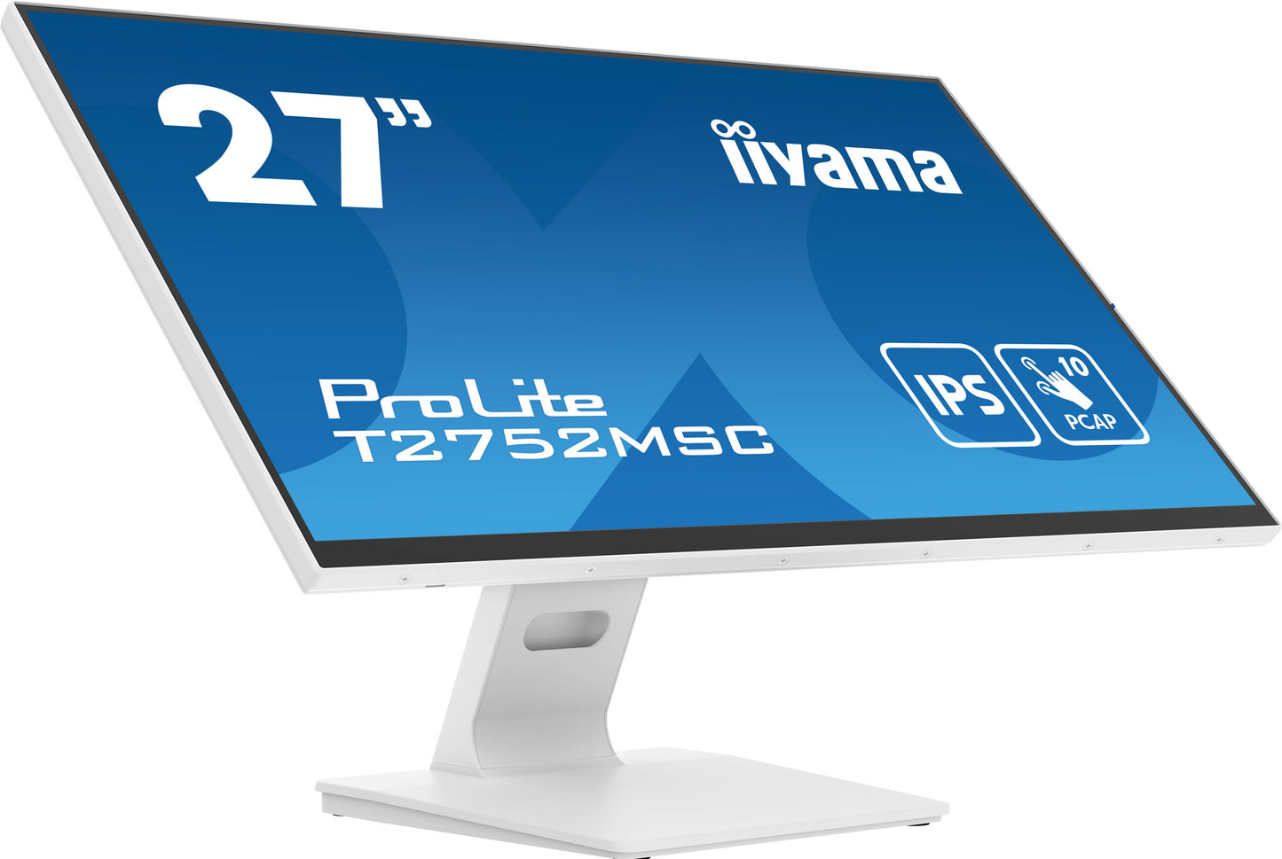 27" WHITE IPS Optical Bonded PCAP, 10P Touch with Anti-Finger print coating, 1920x1080, Flat Bezel F