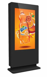 OT43E4 43" Freestanding Outdoor Digital Poster, 24/7, 2,500 cd/m²