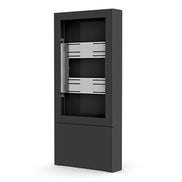 Chief ImpactTM Floor Standing Kiosk – Portrait 55" Black