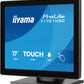 iiyama ProLite T1721MSC-B3 computer monitor 43.2 cm (17") 1280 x 1024 pixels SXGA Touchscreen Tabletop Black
