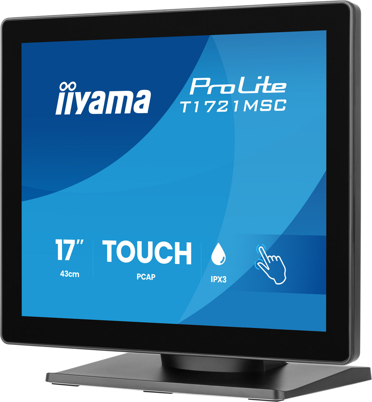 iiyama ProLite T1721MSC-B3 computer monitor 43.2 cm (17") 1280 x 1024 pixels SXGA Touchscreen Tabletop Black