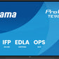 iiyama TE9813A-B2AG Signage Display Kiosk design 2.48 m (97.5") Wi-Fi 500 cd/m² 4K Ultra HD Black Touchscreen Built-in processor Android 24/7