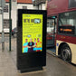 OT65E4 65" Freestanding Outdoor Digital Poster, 24/7, 2,500 cd/m²