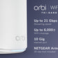 NETGEAR RBE872 Tri-band (2.4 GHz / 5 GHz / 6 GHz) Wi-Fi 7 (802.11be) White 4 Internal