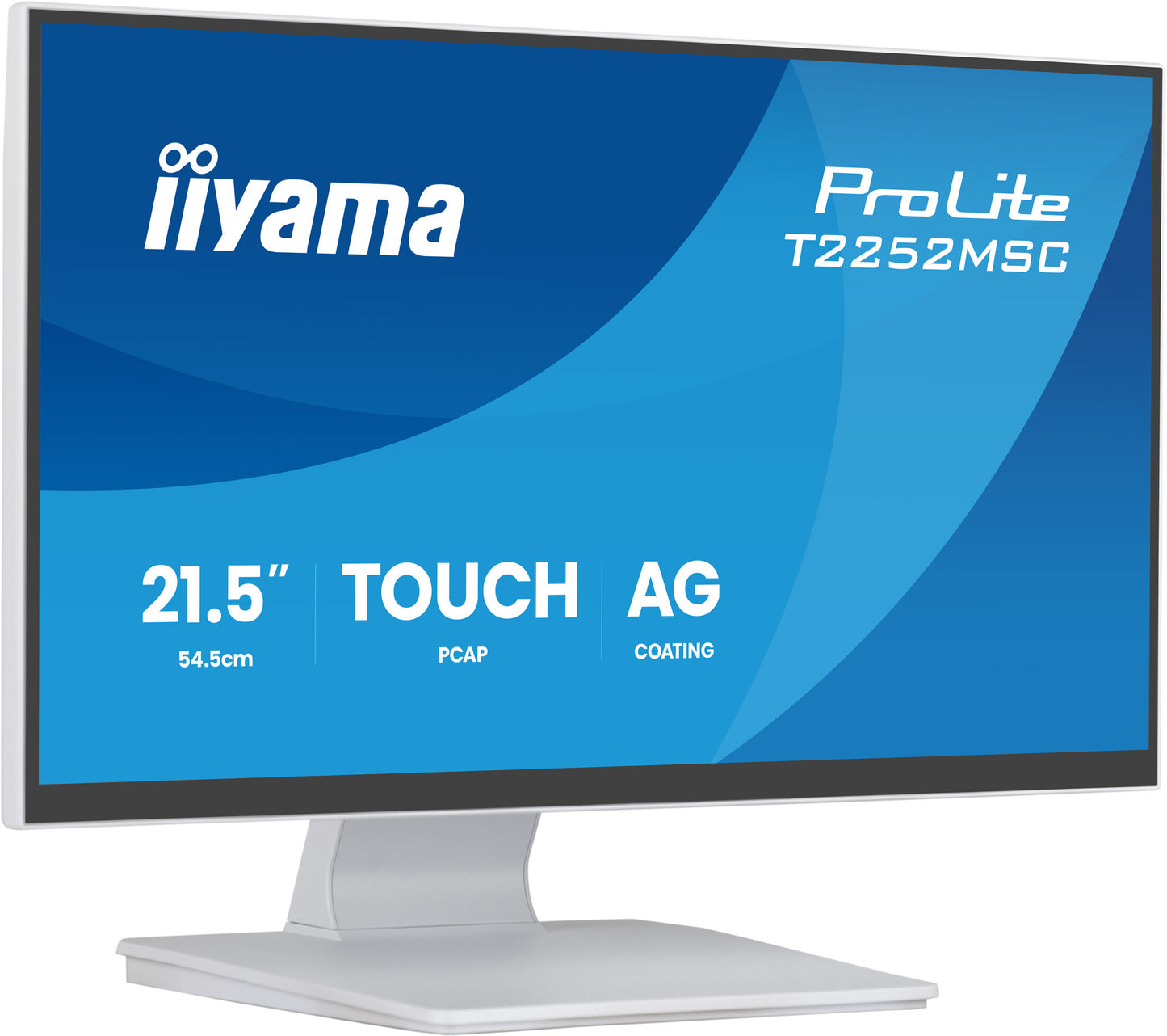 iiyama ProLite T2252MSC-W2AG computer monitor 54.5 cm (21.4") 1920 x 1080 pixels Full HD LCD Touchscreen White