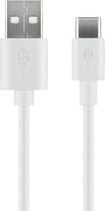 Goobay 59130 USB cable USB 2.0 2 m USB A USB C White