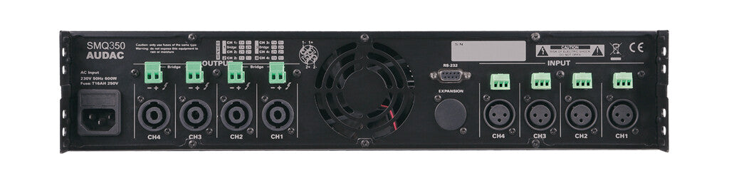 AUDAC SMQ350 quad-channel power amplifier 4 x 350W
