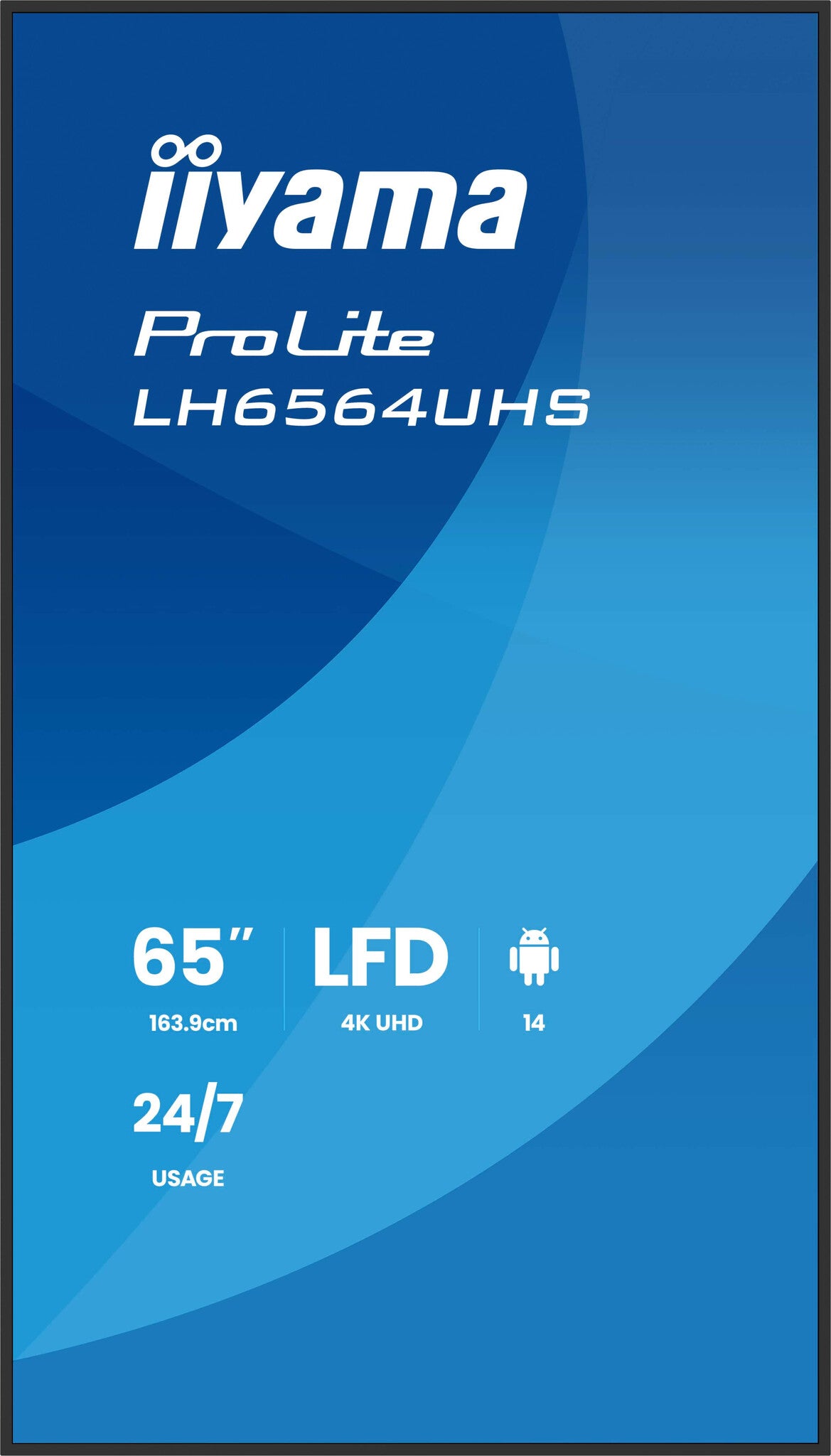 iiyama 65" 4K UHD Most powerful professional digital signage display with advanced control and connectivity options