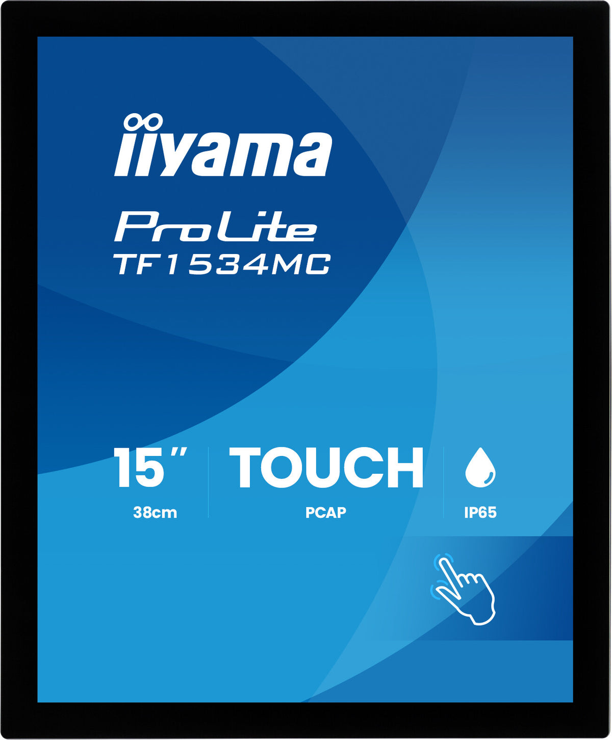 iiyama ProLite TF1534MC-B8X computer monitor 38.1 cm (15") 1024 x 768 pixels XGA LED Touchscreen Black