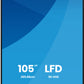 iiyama LH10552UWS-B1AG Signage Display Kiosk design 2.66 m (104.6") LCD Wi-Fi 500 cd/m² UltraWide 5K HD Black Built-in processor Android 24/7