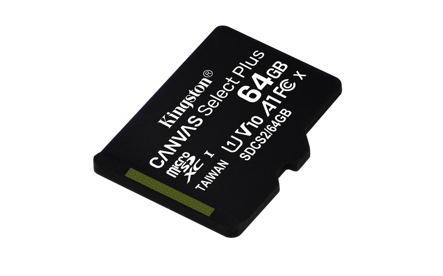 Kingston Technology 64GB micSDXC Canvas Select Plus 100R A1 C10 Single Pack w/o ADP