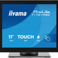 iiyama ProLite T1721MSC-B3 computer monitor 43.2 cm (17") 1280 x 1024 pixels SXGA Touchscreen Tabletop Black