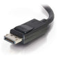 C2G 10ft (3m) DisplayPortTM Cable with Latches 4K 60Hz UHD M/M - Black