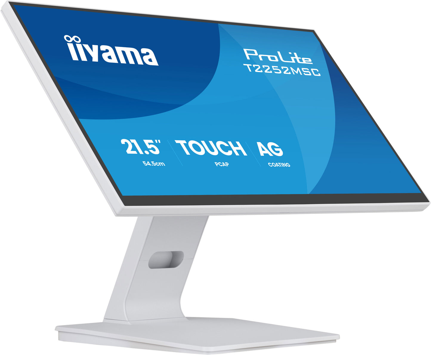 iiyama ProLite T2252MSC-W2AG computer monitor 54.5 cm (21.4") 1920 x 1080 pixels Full HD LCD Touchscreen White