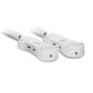 Nexmosphere XL-Snapper double, curved cover, standard strength, 100mm spiral cable, white