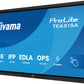 iiyama TE6515A-B1AG Signage Display Interactive flat panel 163.8 cm (64.5") Wi-Fi 550 cd/m² 4K Ultra HD Black Touchscreen Built-in processor Android