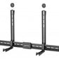 Manhattan Soundbar Mount Universal, Wall Mount or VESA Mount, Compatible with Soundbars up to 15kg, Depth-Adjustable, Mounts Above or Below TV, Black