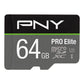 PNY 64 GB, MicroSDHC Pro Elite