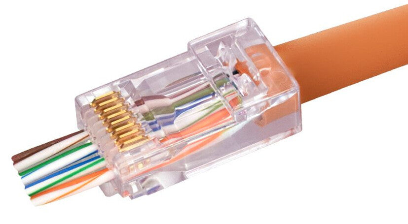 Simply45 S45-1700 wire connector RJ45 Red, Transparent