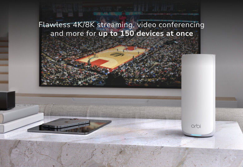 NETGEAR RBE872 Tri-band (2.4 GHz / 5 GHz / 6 GHz) Wi-Fi 7 (802.11be) White 4 Internal
