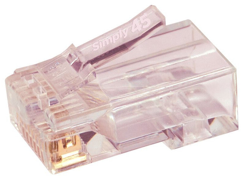 Simply45 S45-1700 wire connector RJ45 Red, Transparent