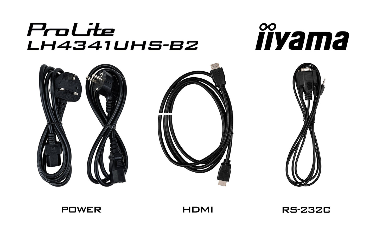 iiyama 43" Professional Digital Signage display with 4K UHD resolution and 24/7 operating time