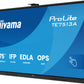 iiyama TE7513A-B1AG Signage Display Interactive flat panel 190.5 cm (75") Wi-Fi 500 cd/m² 4K Ultra HD Black Touchscreen Built-in processor Android 18/7