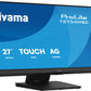 iiyama ProLite T2754MSC-B2AG computer monitor 68.6 cm (27") 1920 x 1080 pixels Full HD LED Touchscreen Multi-user Black
