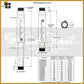 Chief CMS0406W, 121.9-182.9 cm, Adjustable