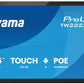 iiyama TW2223AS-B3P Signage Display Interactive flat panel 54.6 cm (21.5") Wi-Fi 450 cd/m² Full HD Black Touchscreen Built-in processor Android 24/7