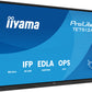 iiyama TE7513A-B1AG Signage Display Interactive flat panel 190.5 cm (75") Wi-Fi 500 cd/m² 4K Ultra HD Black Touchscreen Built-in processor Android 18/7