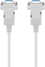 Goobay 68484 serial cable Grey 2 m RS-232