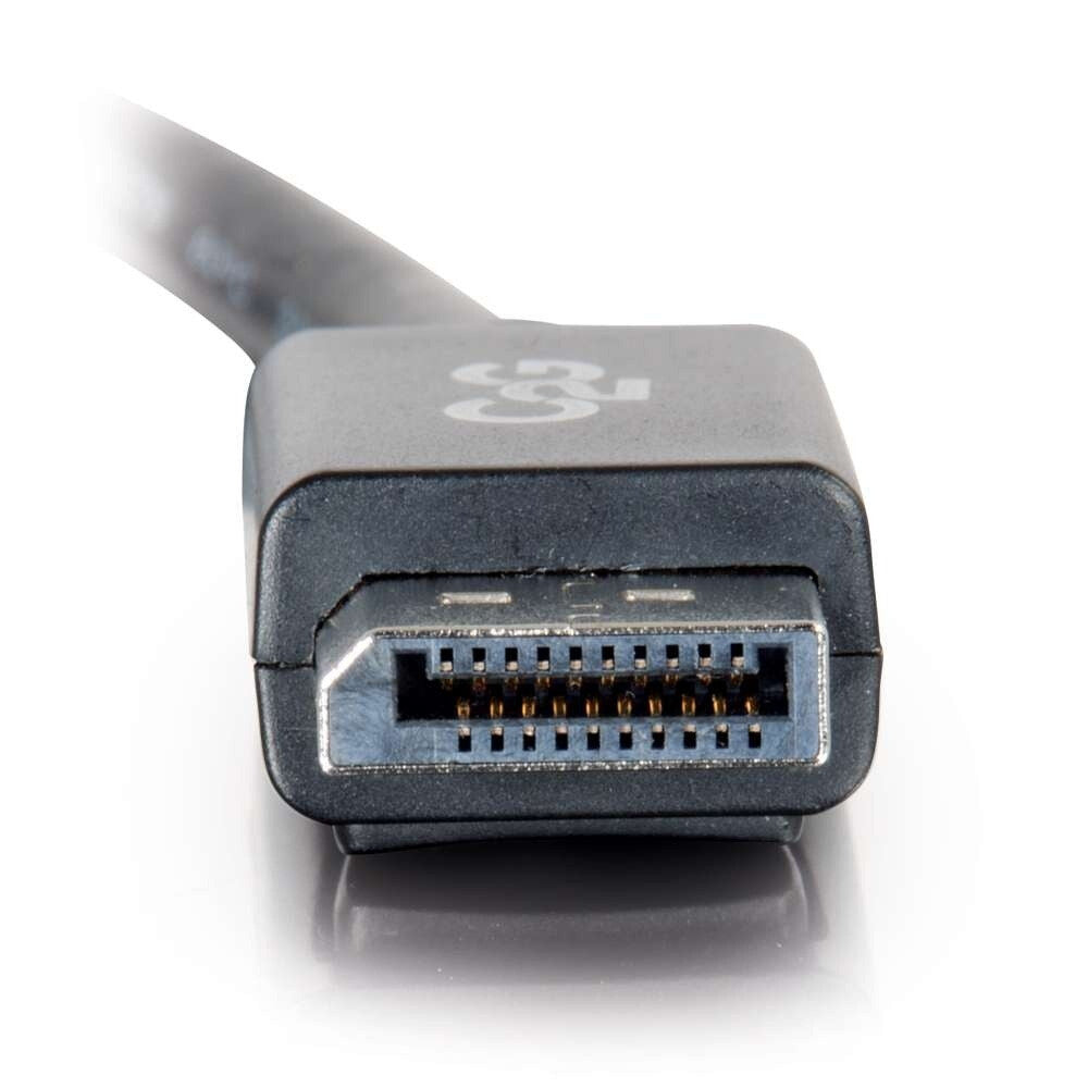 C2G 10ft (3m) DisplayPortTM Cable with Latches 4K 60Hz UHD M/M - Black