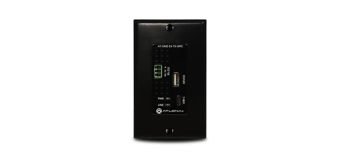 Omega HDBT TX w/USB and USB-C WP